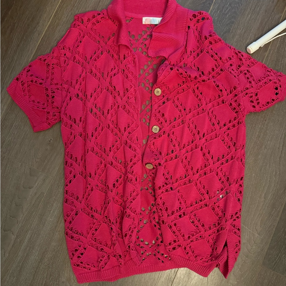 Free People Knit Beachy Top